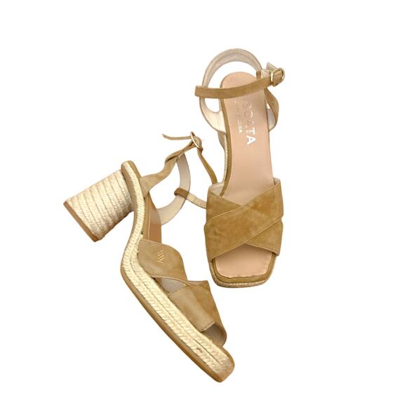 Viscata Barcelona Block Heel Espadrille Sandals Sz 40 - Picture 2 of 8